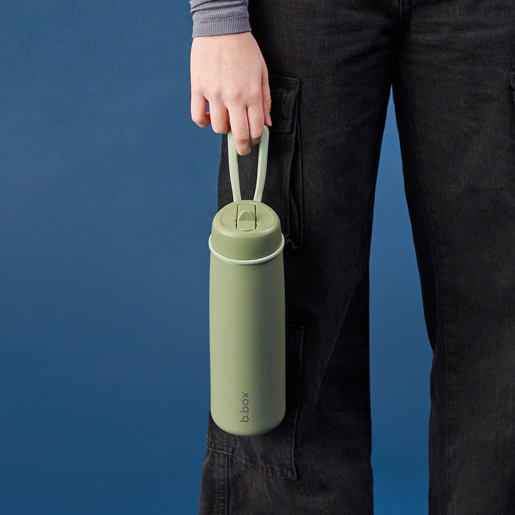 690mL Insulated Flip Top Bottle - olive