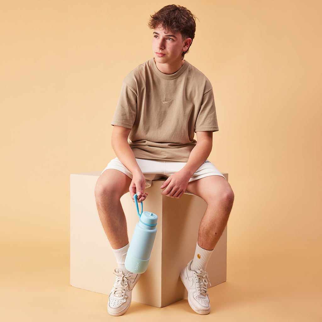 Insulated Flip Top 1 Litre Bottle - lagoon