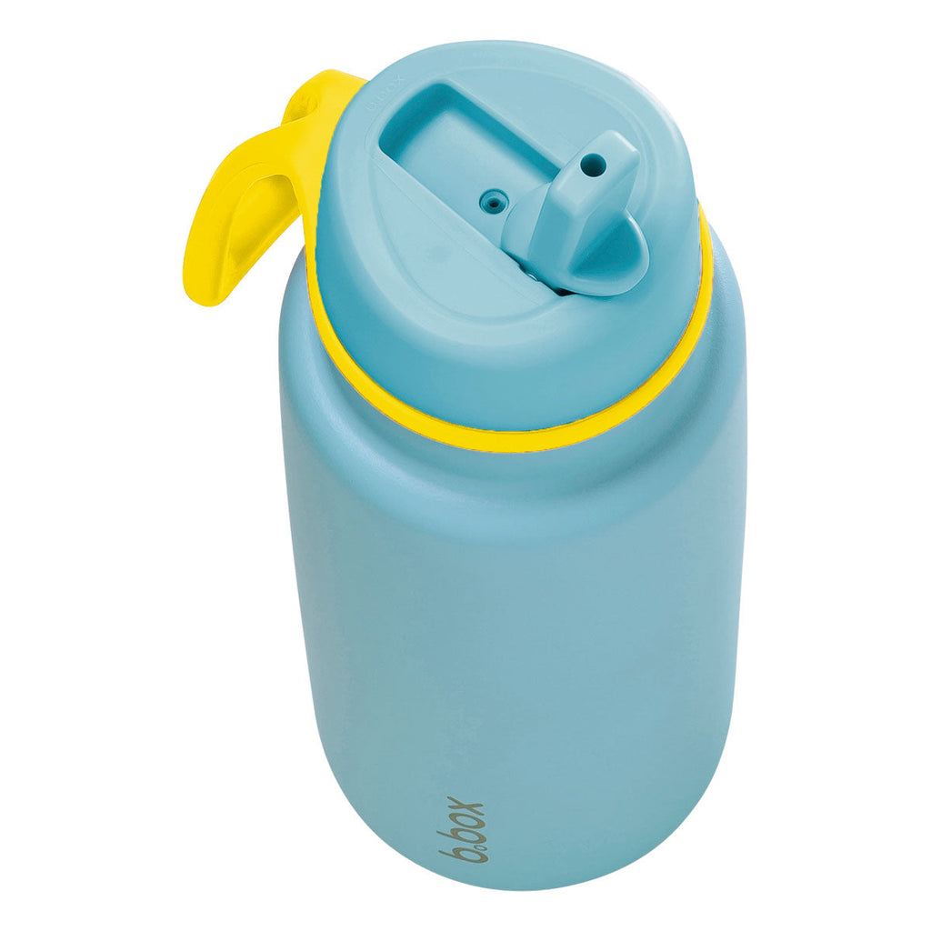 Geïsoleerde Flip Top 1 liter fles - zwembadzijde