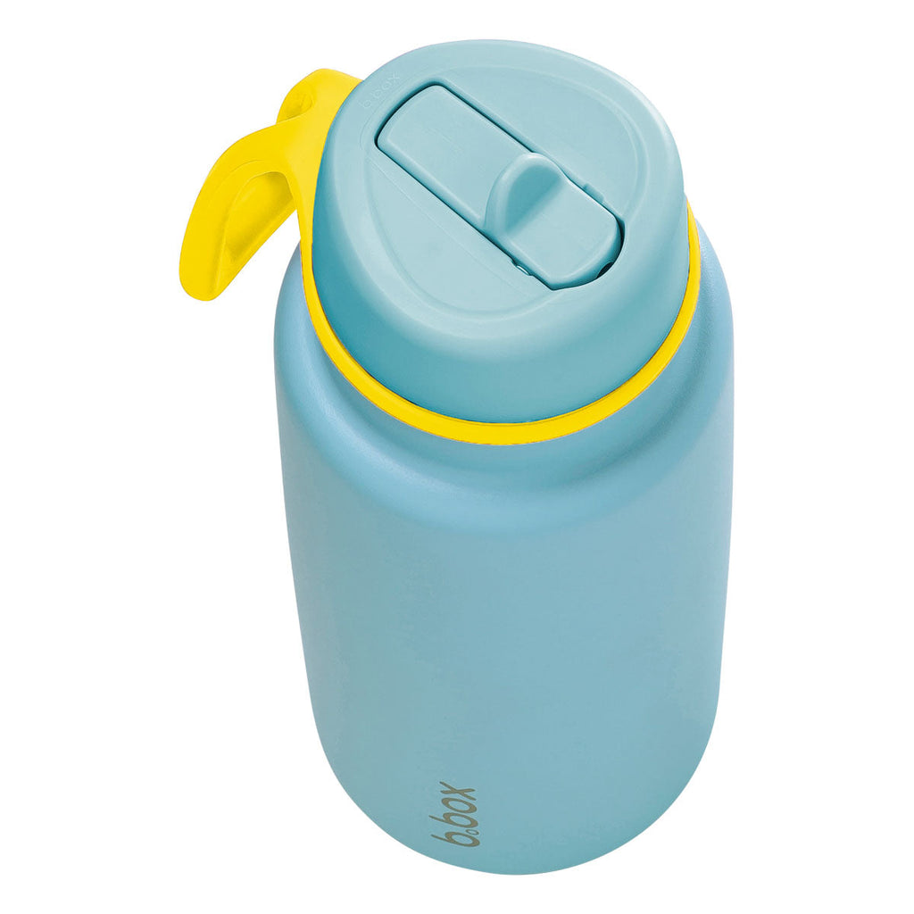 Geïsoleerde Flip Top 1 liter fles - zwembadzijde