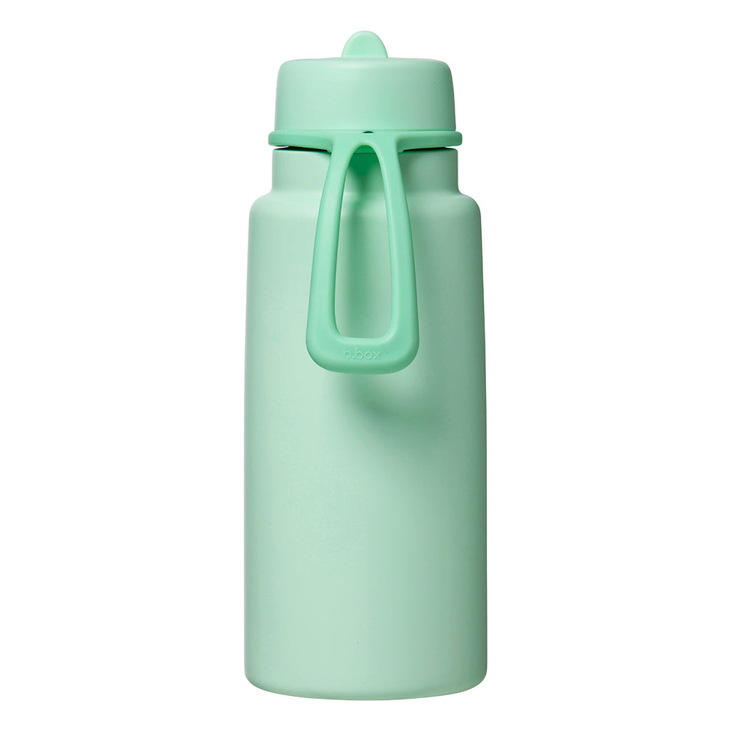 Geïsoleerde Flip Top 1 liter fles - groene munt