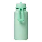 Geïsoleerde Flip Top 1 liter fles - groene munt