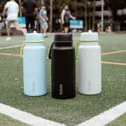 Insulated Flip Top 1 Litre Bottle - lime time