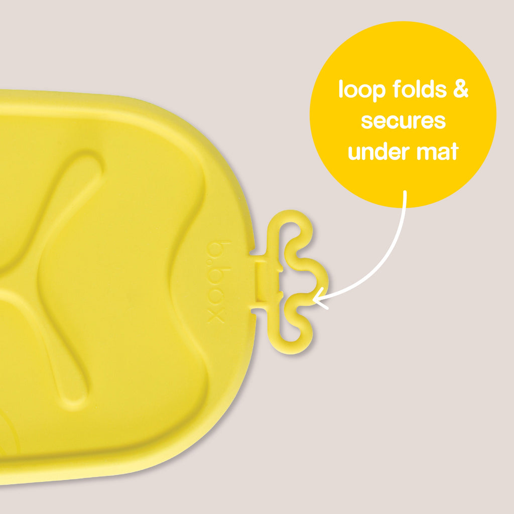 roll + go mealtime mat - lemon sherbet