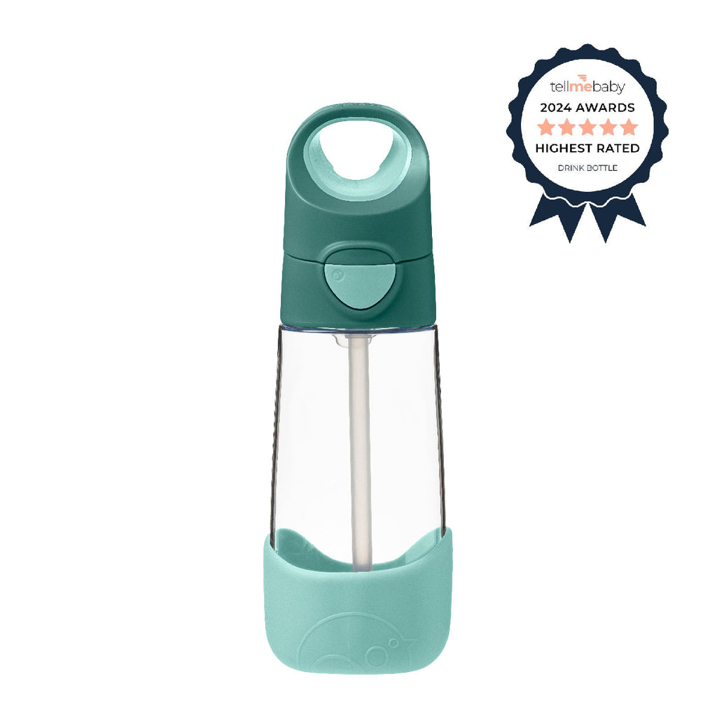 tritan™ drinkfles 450ml - smaragdgroen bos