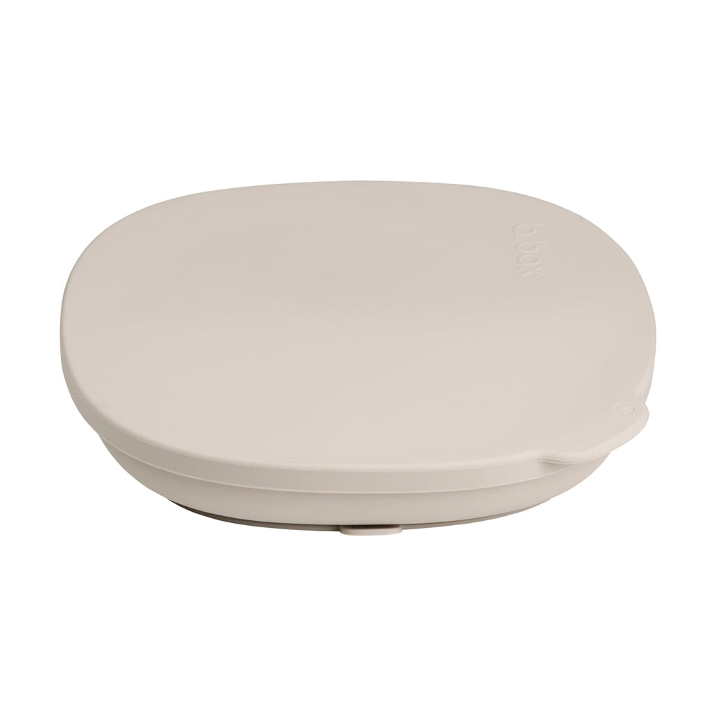 Siliconen bord + deksel - latte