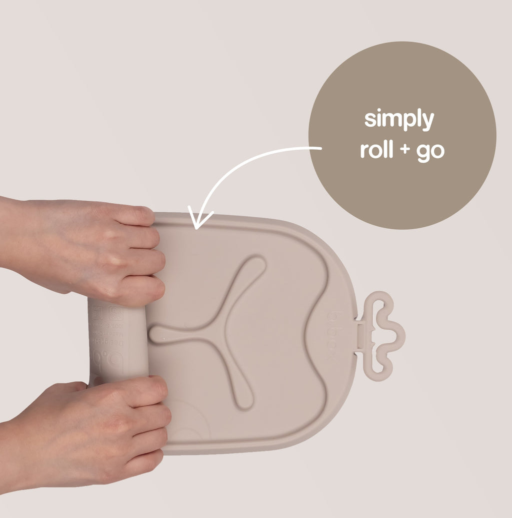 Roll + Go Mealtime Mat - Latte