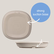 Siliconen bord + deksel - blush