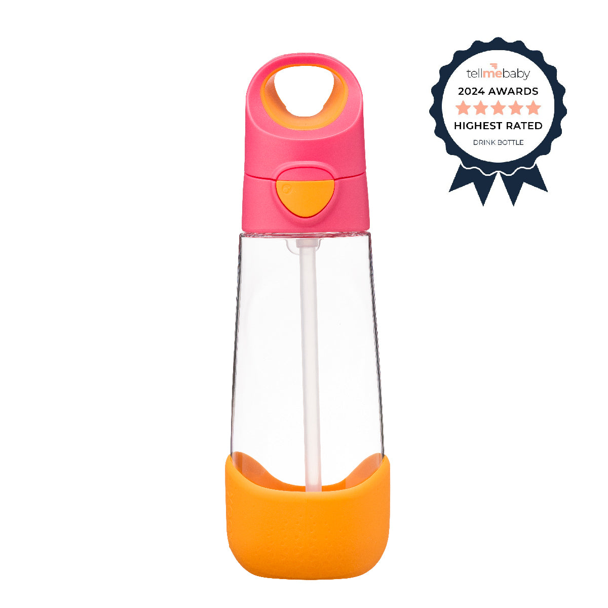 tritan™ drink bottle 600ml - strawberry shake